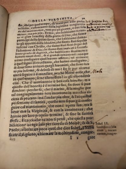 Libro di S. Giovanni Chrisostomo della Verginità tradotto in lingua volgare. Tradotto da Silvestro Gigli (si ricava dalla dedica).