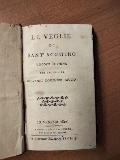 Le veglie di Sant'Agostino.