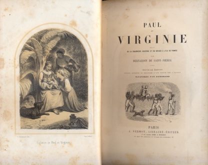 Paul et Virginie suivi de la Chaumière indienne et du voyage a l'Ile de France. Nouvelle èdition illustrè par Hadamard