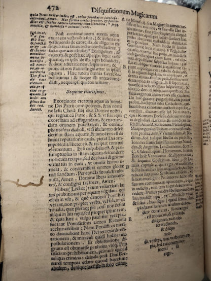 Disquisitionum Magicarum. Libri sex, quibus continetur accurata curiosarum, & vanarum superstitionum confutatio; Apprime utilis, & pernecessaria theologis , iurisconsultis, medicis, philosophis ac praesertim verbi Dei concionatoribus e utriusq; Fori iudicibus, quibus in primis aurea praecepta traduntur.