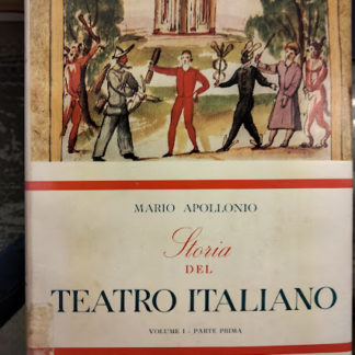Storia del teatro italiano.