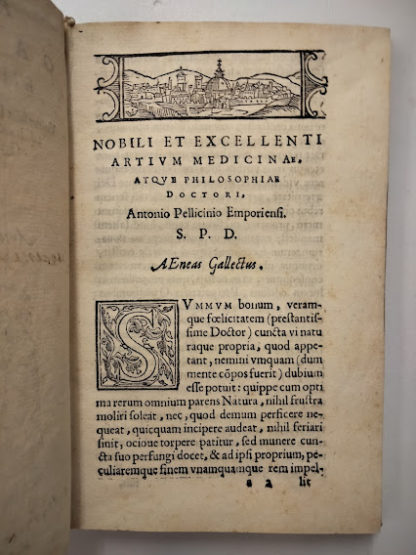 Aeneae Galletti Emporiensis Vniuersalis historiæ ab exordio mundi, usque ad inuictissimi Hispaniarum regis quinti semper Augusti extremum diem. Prima pars Antonio Pellicinio dedicata.