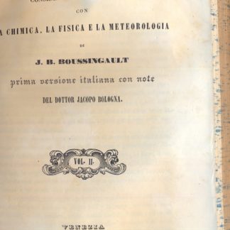 L'economia rurale considerata ne' suoi rapporti con la chimica, la fisica e la meteorologia.