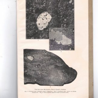 A newly found meteorite from near cullison, Pratt County, Kansas. N. 1952 - From te Proceeding of the United States National Museum, Vol. 44, pp. 325-330, with plate 54 - 55.