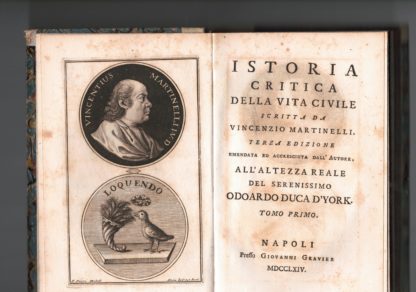 Istoria Critica della Vita Civile.Terza edizione.