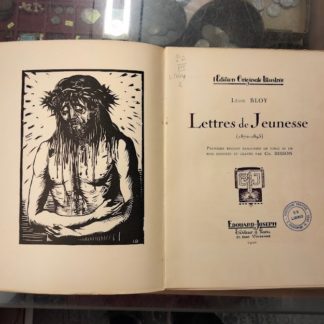 Lettres de Jeunesse (1870-1893). Edition Originale Illustree. Premiere edition rehausse de vingt et un bois dessines et graves par Ch. Bisson.