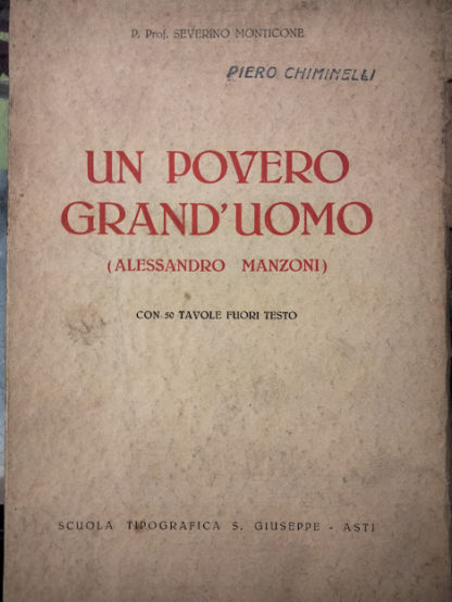 Un povero grand'uomo (Alessandro Manzoni).