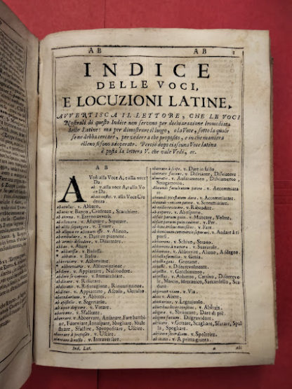 Vocabolario degli Accademici della Crusca. Compendiato da un'Accademico Animoso, secondo l'ultima impressione di Firenze del 1691.