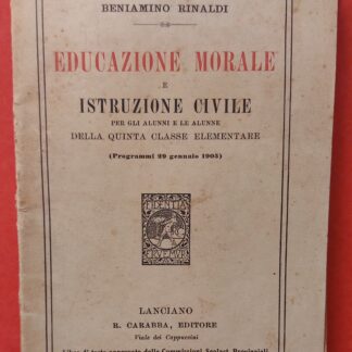 Educazione Morale e Istruzione Civile per gli alunni e le alunne della quinta classe elementare.