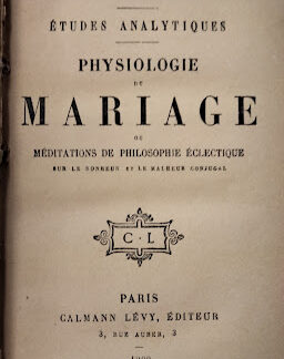 Etudes analytiques physiologie de mariage.