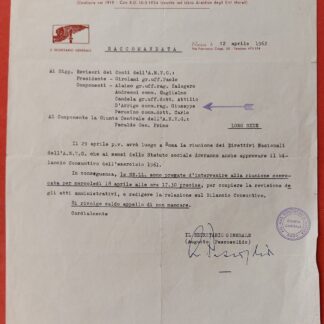 Varie lettere spedite dall'Associazione Nazionale Volontari di Guerra.