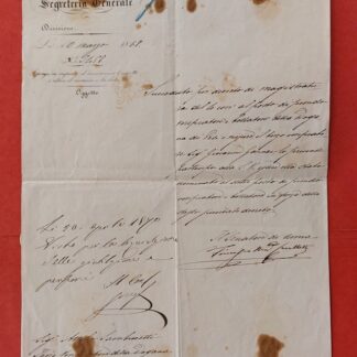 Atto amministrativo dell'ufficio del Ultimo Senatore di Roma.