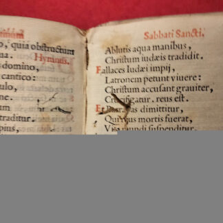 Solenniorum Ecclesiae Ambrosianae Matutinorum Liber. Quae, ab ea, D. N. Iesu Christi Nativitate, & Epiphaniae vigilijs feria quoq. v. vj. & Sabbato Hebdomadae Sanctae recitantur.